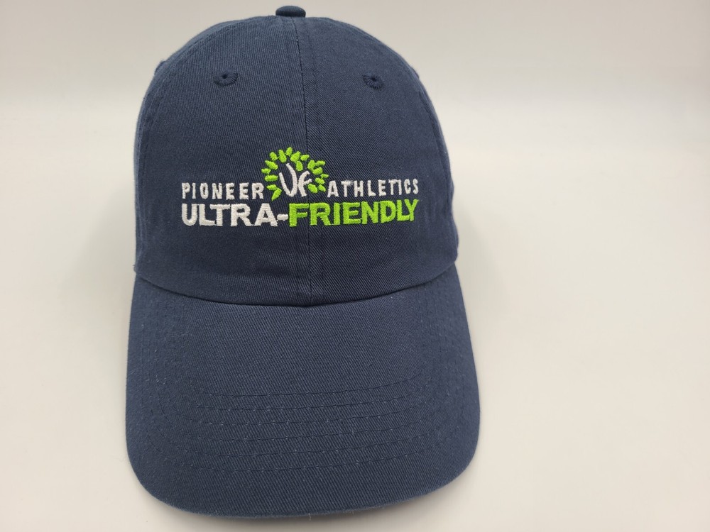Pioneer Athletics Ultra Friendly Field Paint Adjustable Hat Cap Men Women Blue