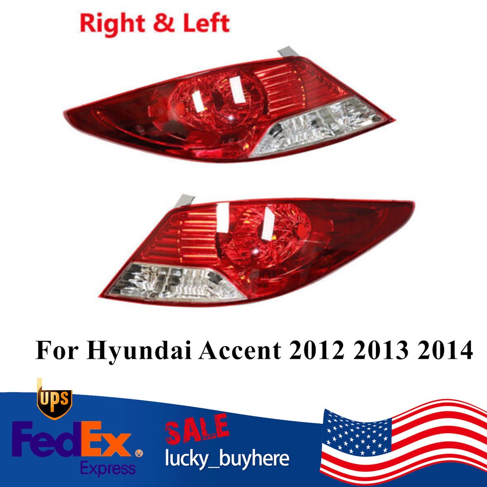 Halogen Tail Lamps Assembly for Hyundai Accent 2012 2013 2014 Models