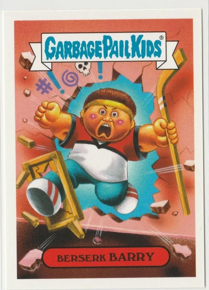 Berserk Barry #4a Garbage Pail Kids GPK 2018 We Hate the 80s Series