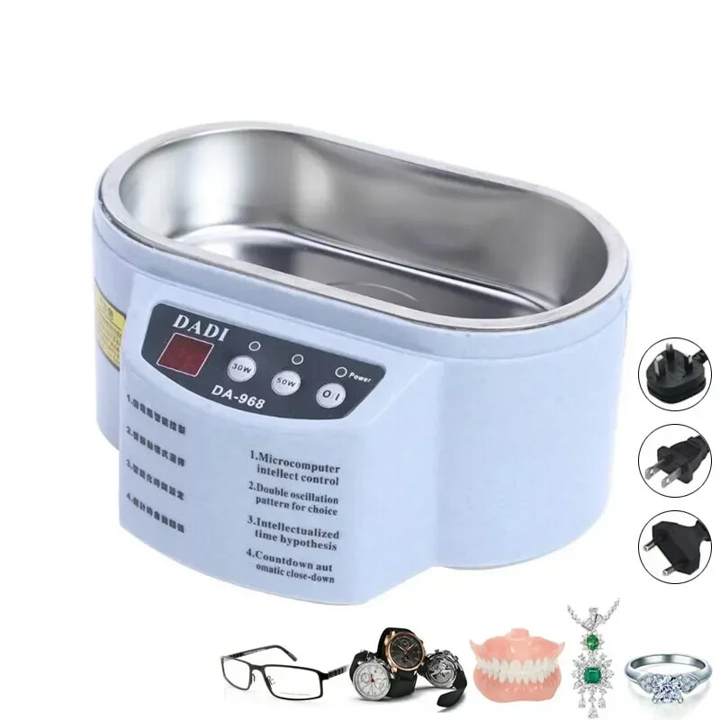 Ultrasonic Jewelry Cleaner for Watches Glasses and Contact Lenses with Double Power-image