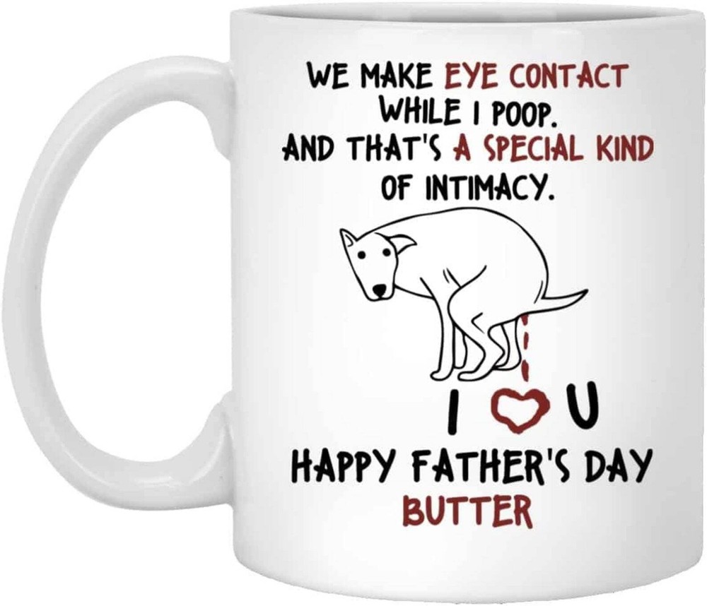 Persionlized Forget Fathers Day I Woof You Everyday Mug Tumbler Gift For Dog Dad