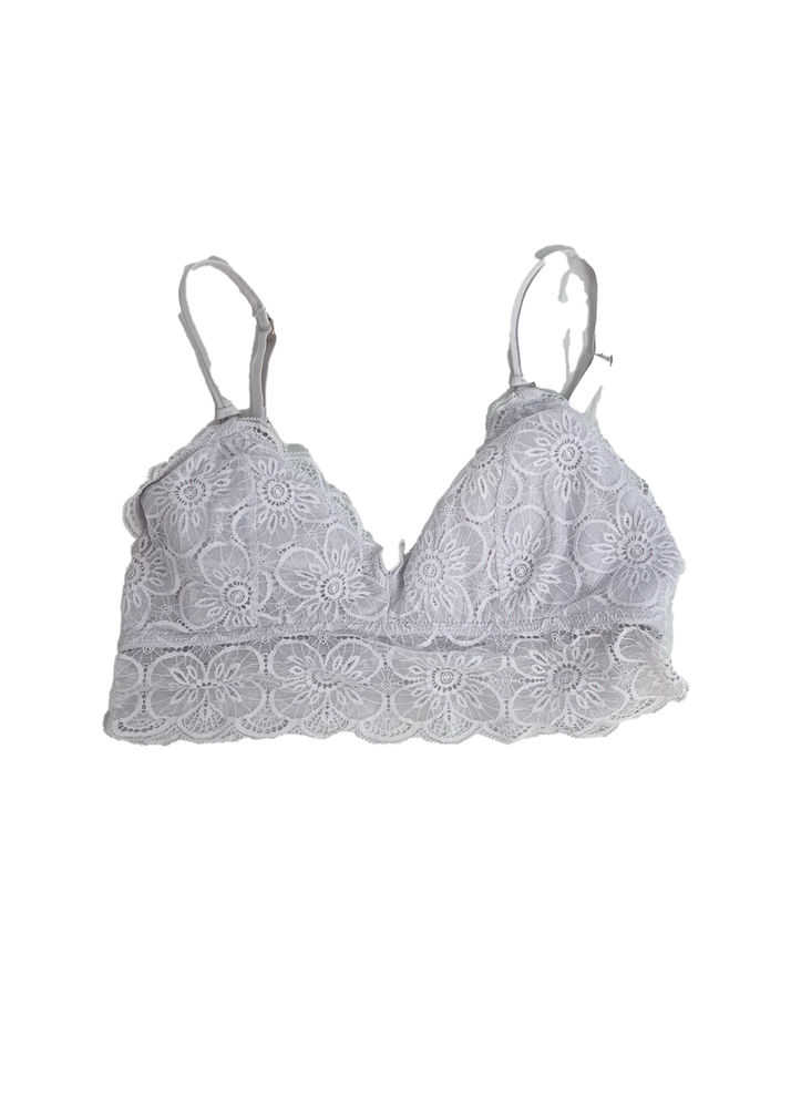 Aerie Light Purple Lace Bralette Women’s L Removable Padding Boho