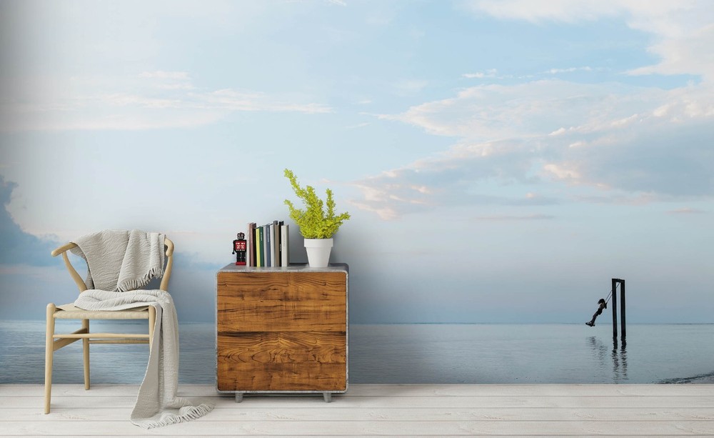 3D Sky Sea Landscape Wall Murals Wallpaper Murals Wall Sticker
