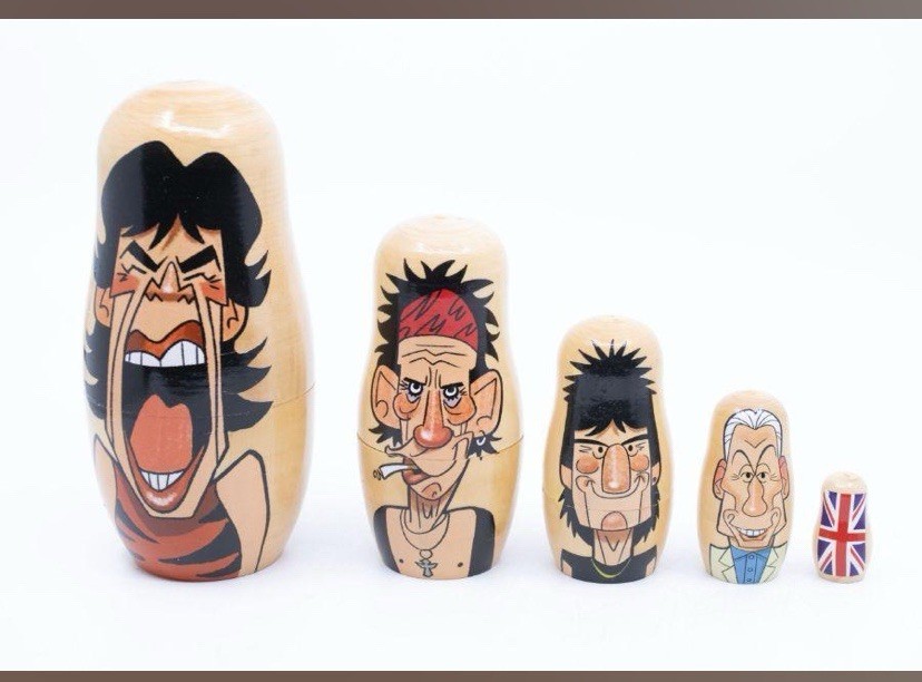 Rolling Stones Doll Set Artwork by Disney Artist Stephen Silver