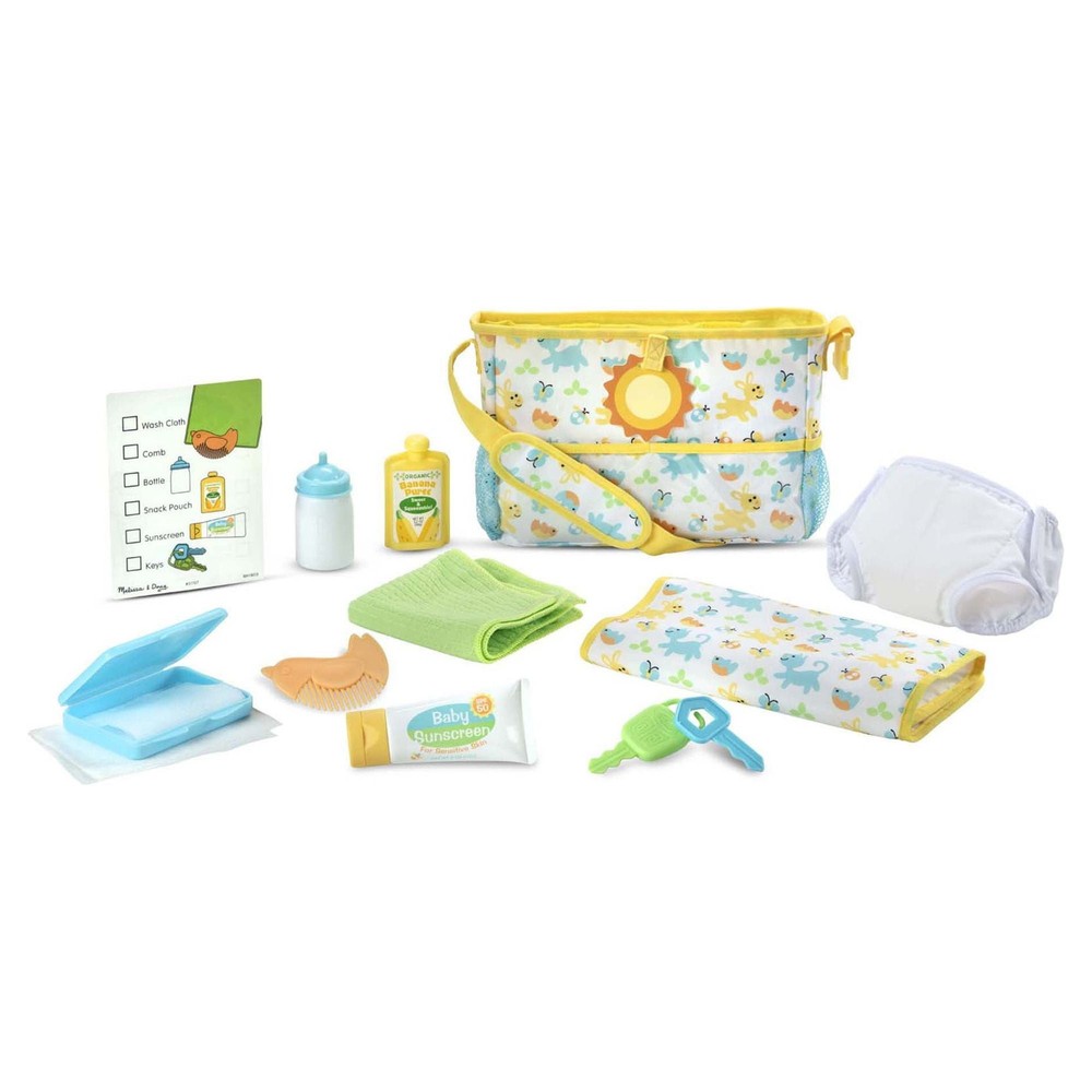 Melissa & Doug Travel Time Doll Play Set with Diaper Bag & Accessories