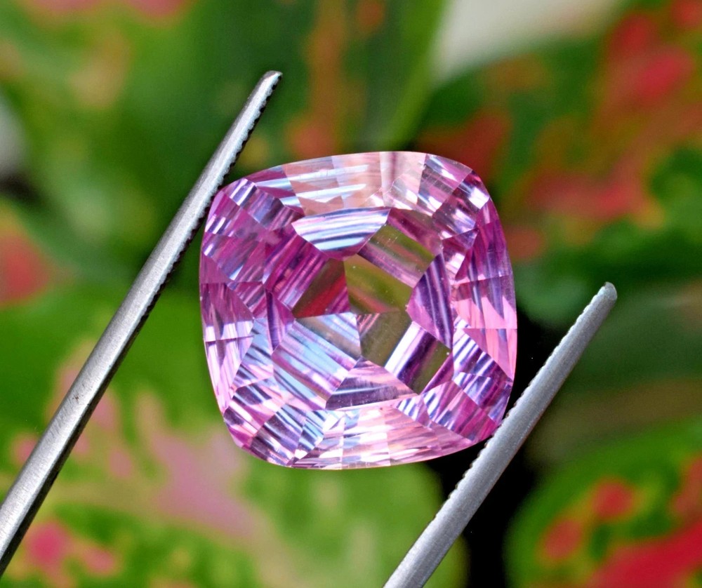 21.50 Ct Natural Pink Morganite Master Cushion Cut GIE Certified Loose Gemstone