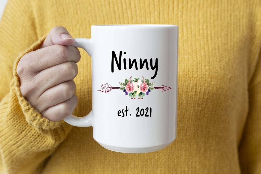 Ninny Est 2021 Mug New Ninny Arrow Coffee Mug Mug & Coaster Set Coffee Mug F