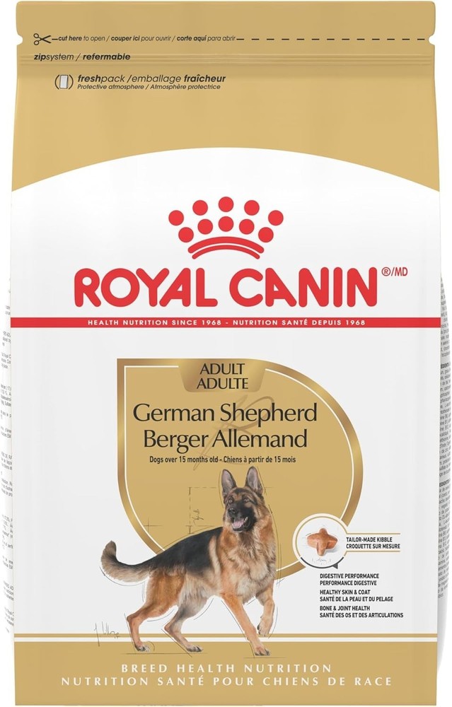 Royal Canin Breed Health Nutrition German Shepherd Adult Dry Dog Food, 30 lb Bag