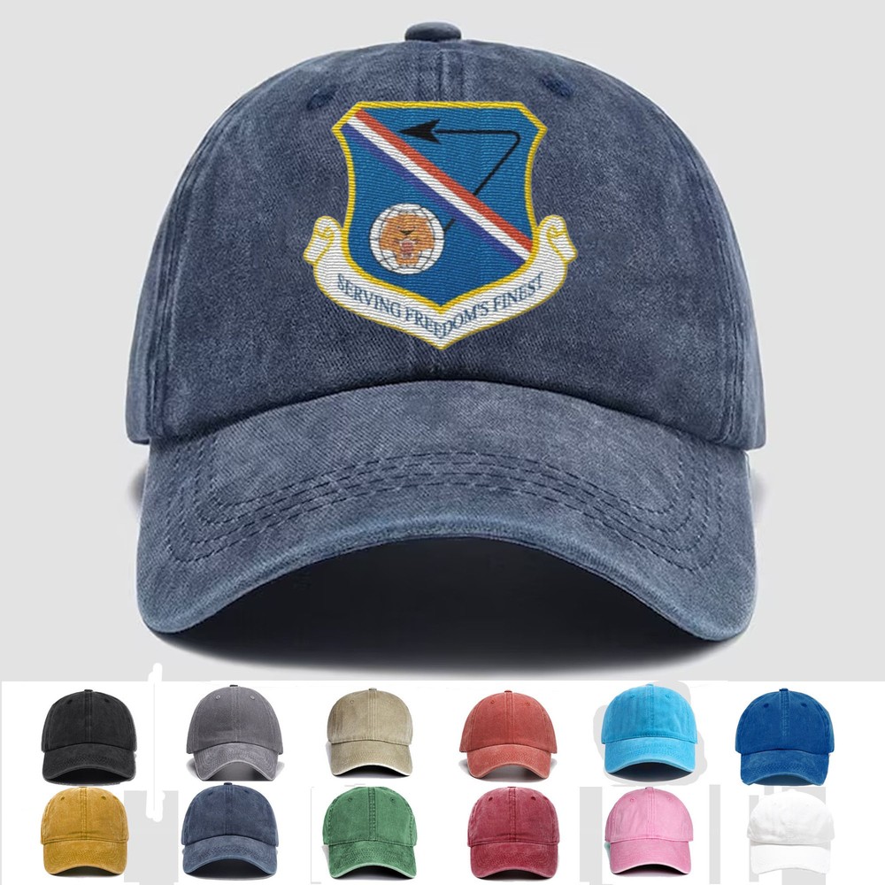 Custom Embroidered Hat 377th Air Base Wing, Veteran Cap, Trucker Hat, Gift Idea