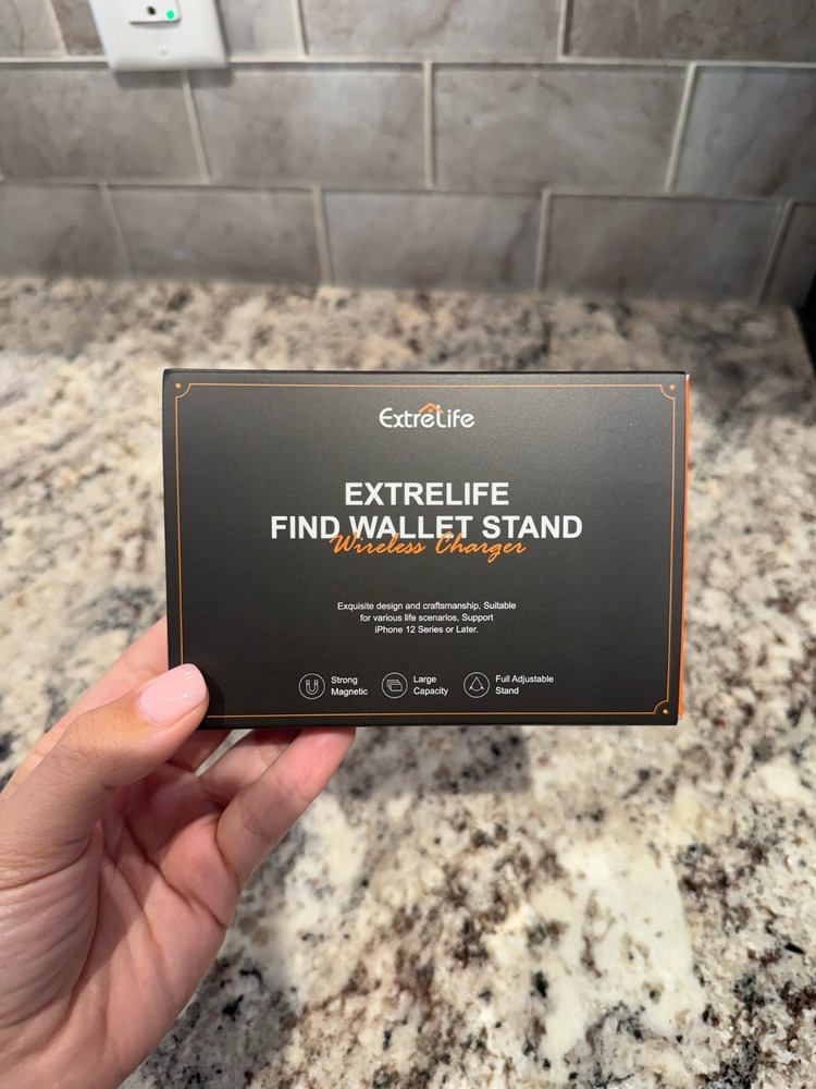 ExtreLife Find Wallet Stand Wireless Charger for Iphone 12 or Later!