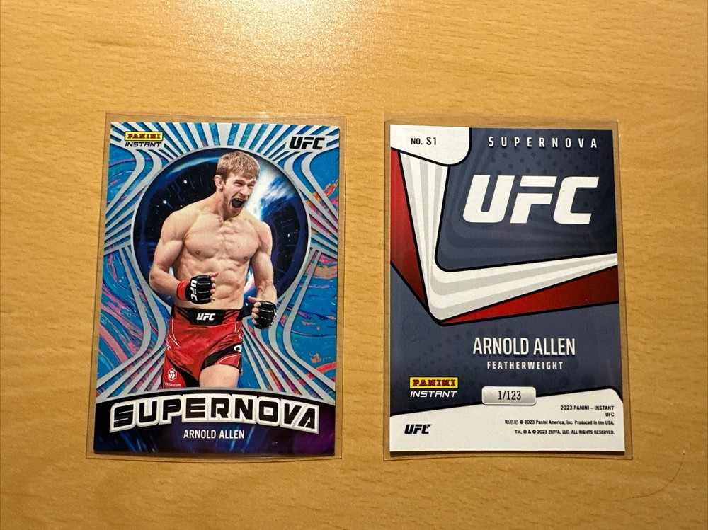 2023 Panini Instant UFC Supernova Arnold Allen Short Print 1/123