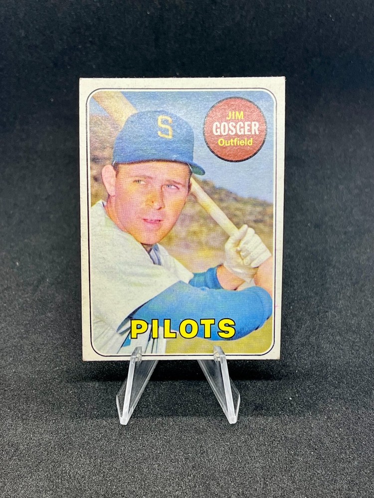 1969 Topps - Yellow first name, position #482 Jim Gosger
