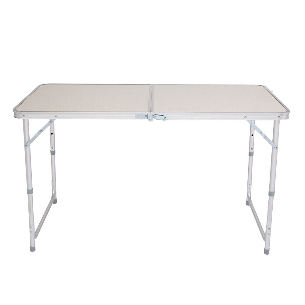 4ft Silver Aluminum Alloy Outdoor Folding Table 30kg Heavy Duty