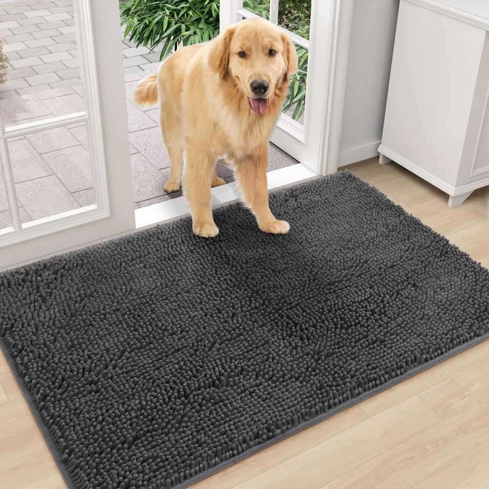 Large 36x72 Absorbent Indoor Entrance Mat for Muddy Paws and High Traffic Areas