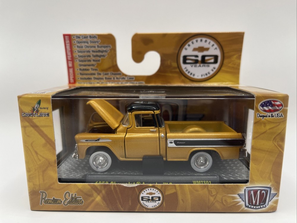 M2 Machines Premium Edition 60 Years 1958 Chevrolet Apache Cameo 1:64 Diecast