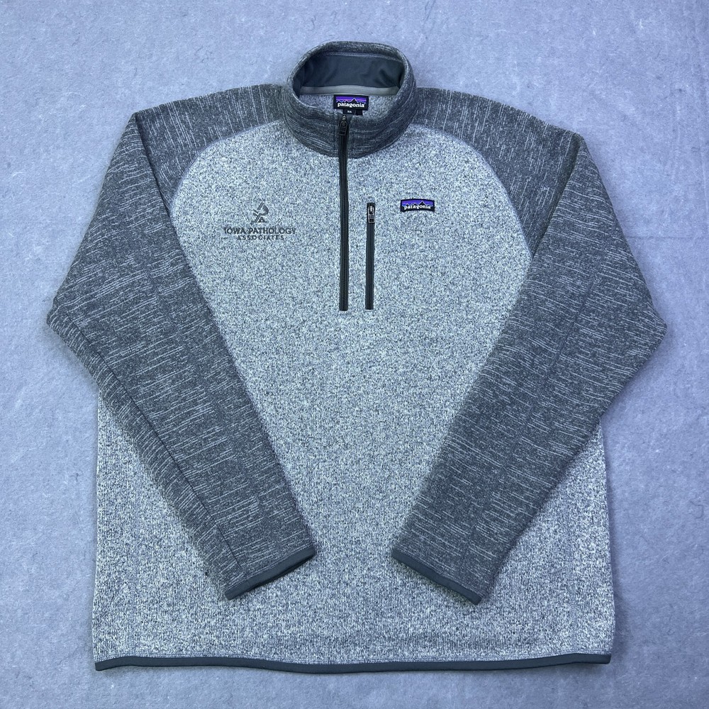 Patagonia Men's Heathered Gray Better Sweater 1/4 Zip XXL Long Sleeve Pullover