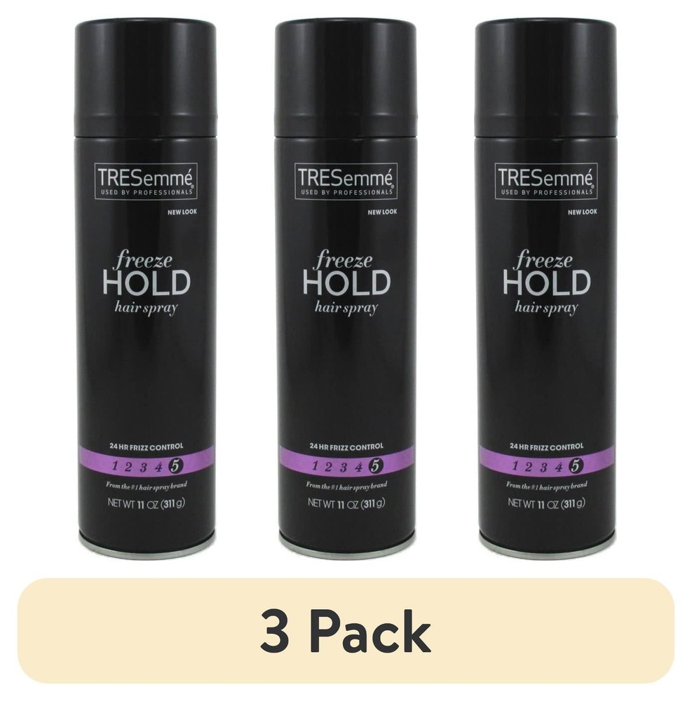 3 pk Tresemme Hairspray Freeze Hold for 24-Hour Frizz Control and All-Day 11 oz