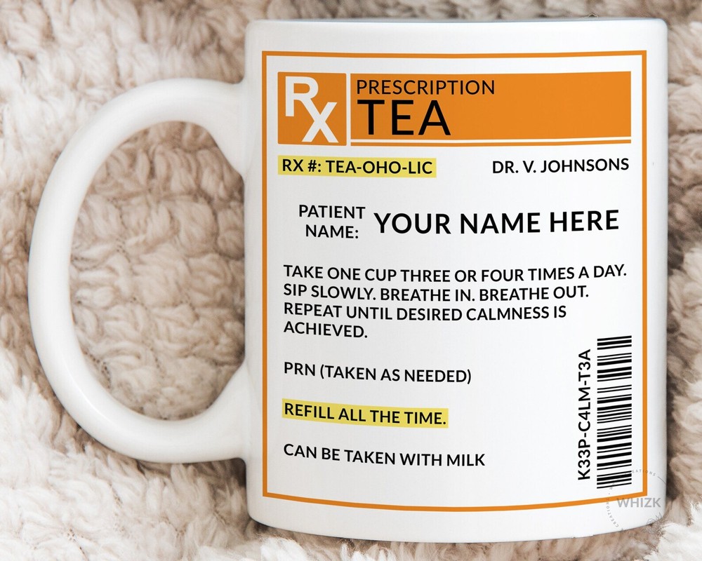 Tea Drinker Gift For Tea Lover Gift Prescription Tea Lover Mug Funny Rx Tea Gift