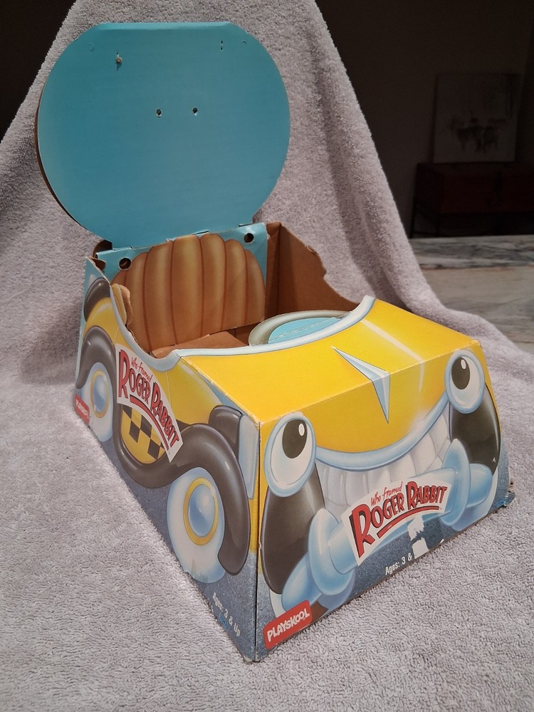 1988 Playskool Benny the Cab Cardboard Display Box 11in from Who Framed Roger Rabbit