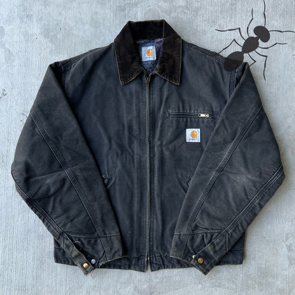 Vintage Y2K Carhartt Black Detroit Workwear Jacket