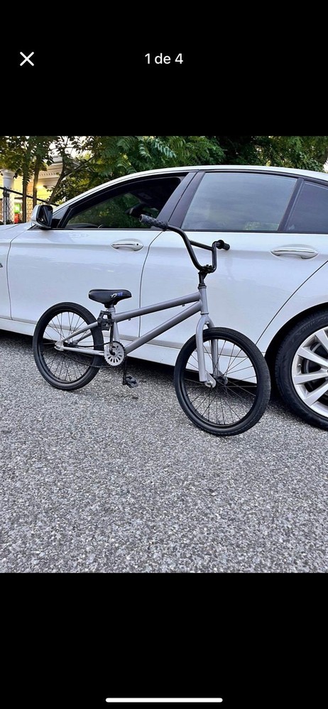 Custom BMX Freestyle Bike Matte Gray Great Condition $150 OBO