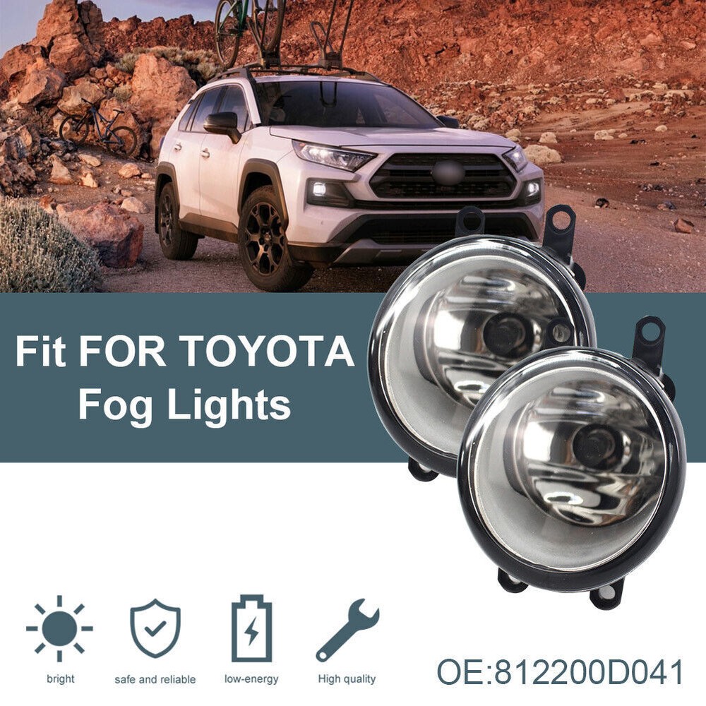 For 2009-18 Toyota Venza Clear Replacement Fog Light Housing Assembly 2X*