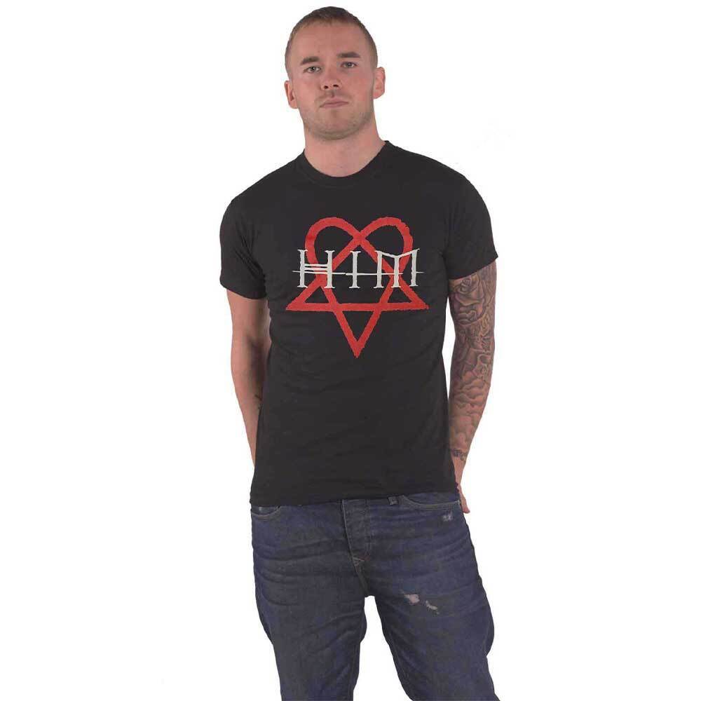 HIM Heartagram Band Logo Graphic Tee for Fans