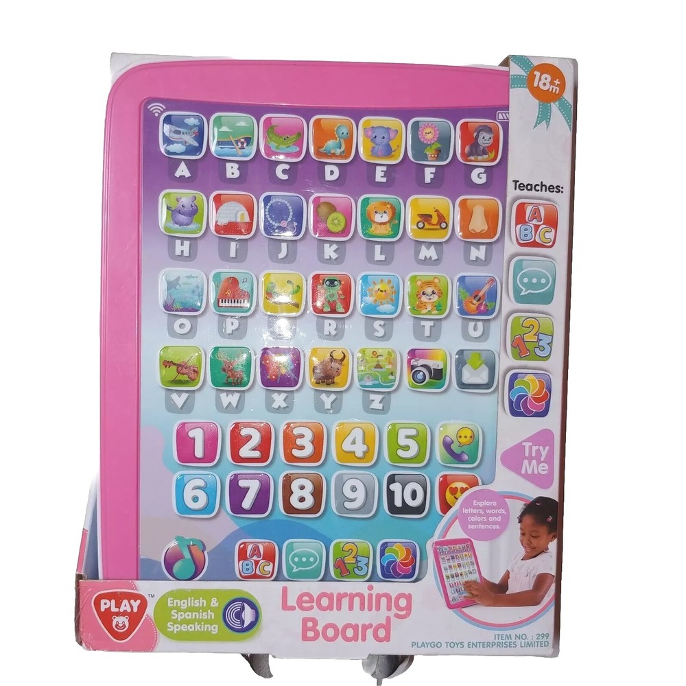 Playgo Learning Tablet ABC Numbers Animals Toy for Toddlers 18 Months Brand New