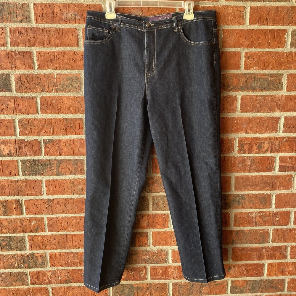 Gloria Vanderbilt Size 16 Dark Wash High-Rise Straight Leg Jeans