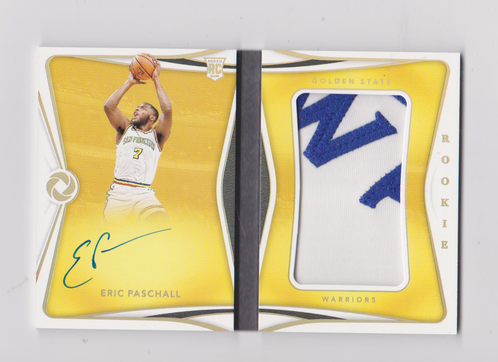 Eric Paschall RC Auto / Patch Booklet 2019-20 Panini Opulence #44/99 Warriors