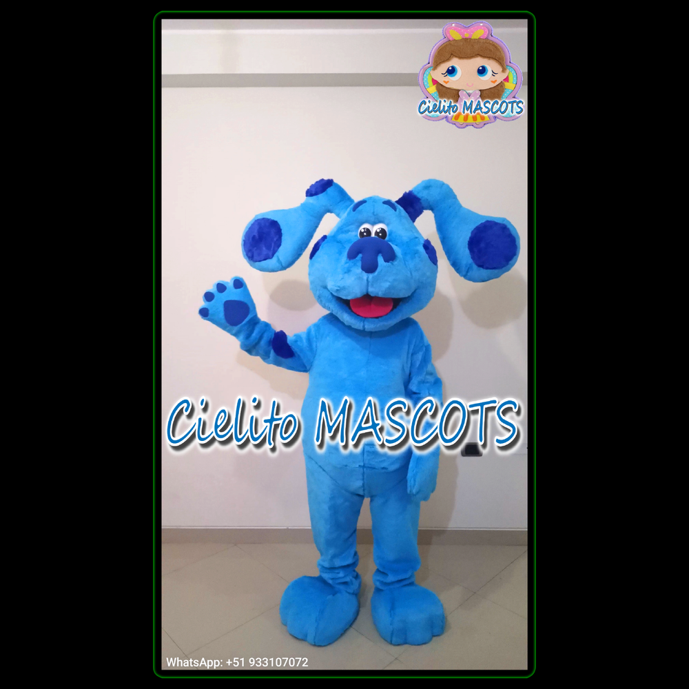 BLUES CLUES Mascot Costume cosplay botarga halloween cartoon Cielito MASCOTS