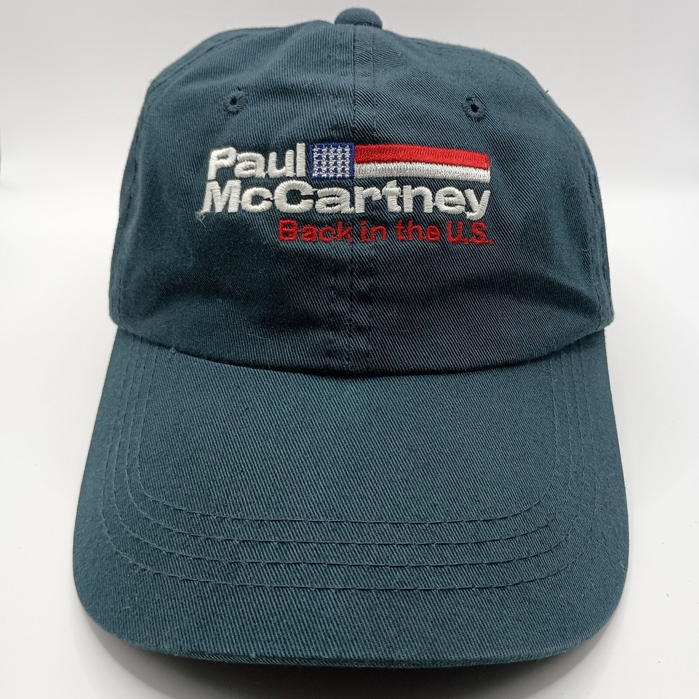 Paul McCartney Back in the US Concert Tour Hat 2002 Adjustable Strapback Cap