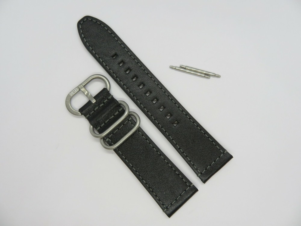 Correa de cuero de repuesto original Diesel DZ4584 correa de reloj correa negra 22 mm