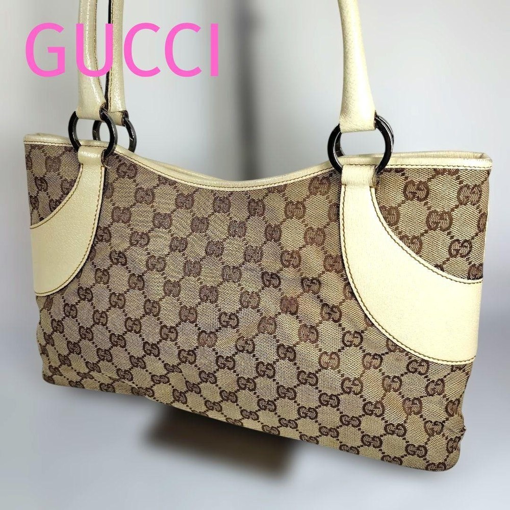 GUCCI ⭐️ Gucci tote bag GG pattern canvas handbag