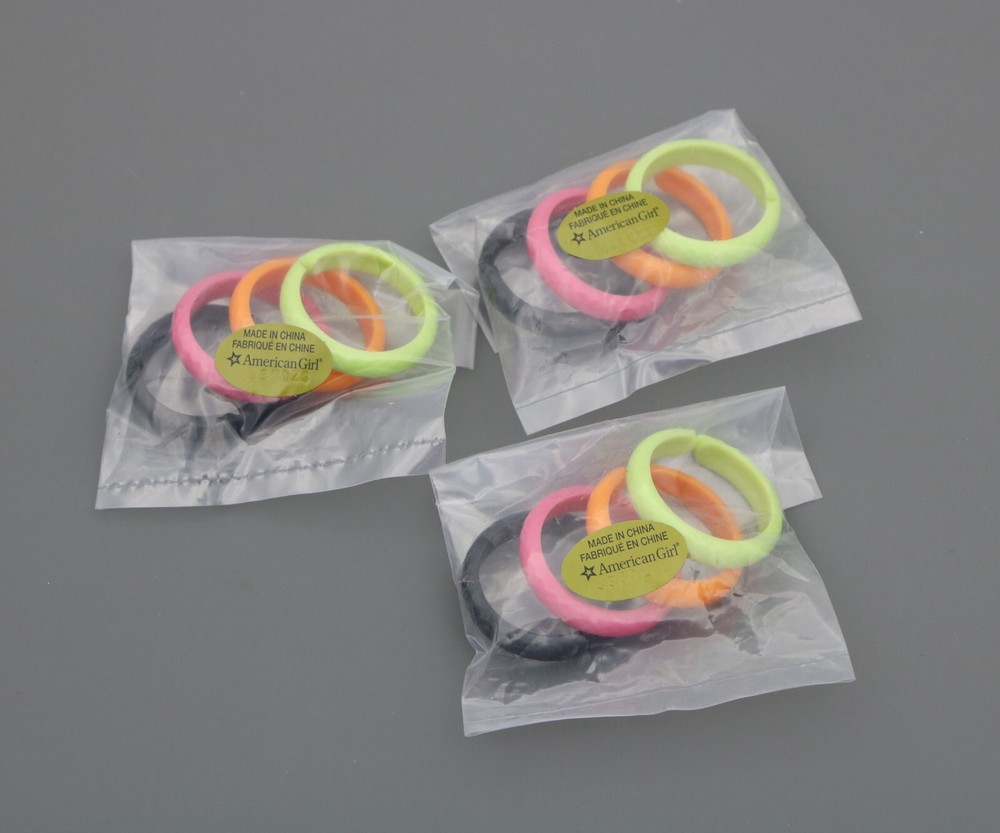 American Girl 3* 4 bangle bracelets for 18'' doll outfit Courtney's Accessories