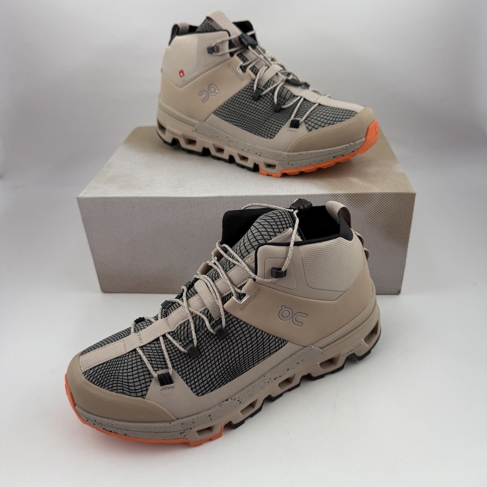 On Running Women’s Cloudtrax Sensa - SZ 7.5 - Sand/Flame Hiking Boots Sneakers