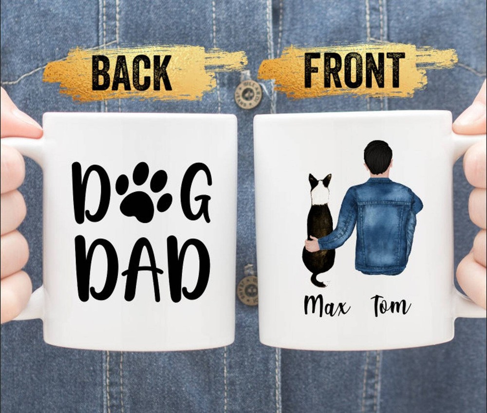Personalized Dog Dad Mug Dog Lover Mug Dog Fathers Day Mug Dog Dad Gift Dog