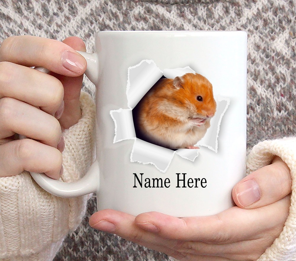 Funny Personalized Hamster Custom Name Coffee Mug 11oz