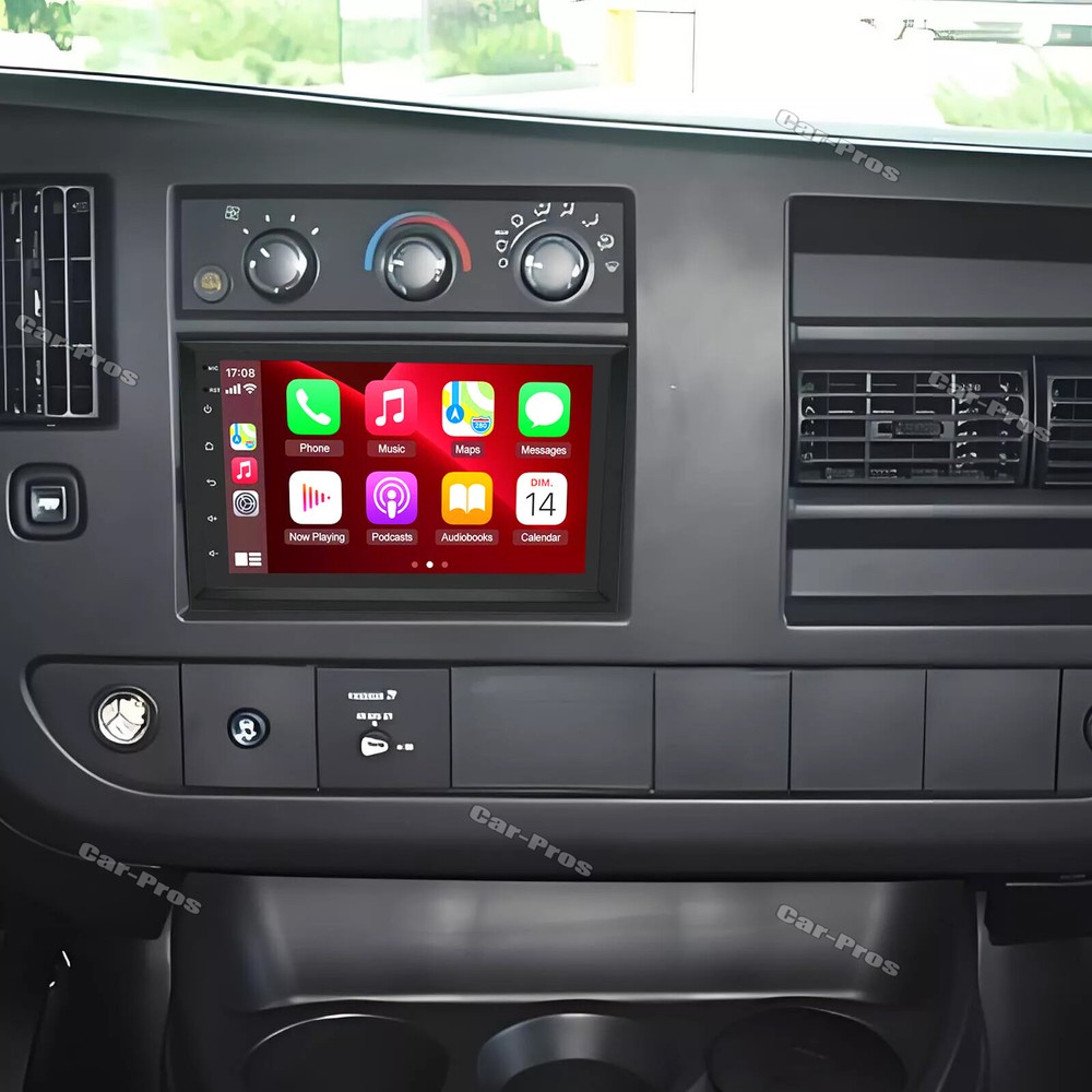 For GMC Savana 2008-2024 Android 13 Apple CarPlay Car Stereo Radio GPS w/ Camera