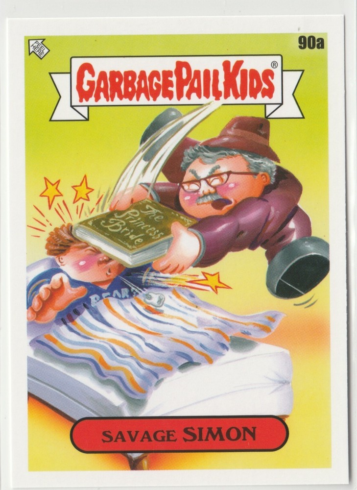 Savage Simon 90a Garbage Pail Kids GPK 2022 Book Worms Trading Card