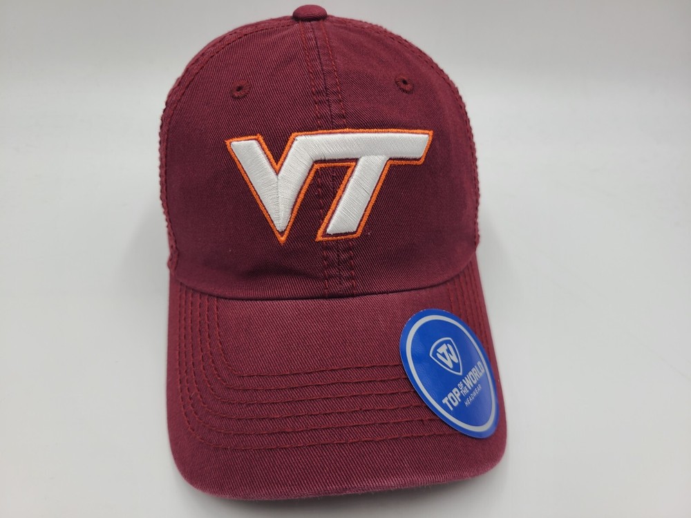 Virginia Tech Hokies Top of the World Strapback Adjustable Hat Cap NCAA Maroon