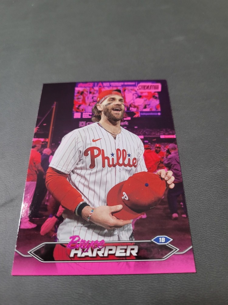 2024 Stadium Club #291 BRYCE HARPER Pink Foil Parallel Philadelphia Phillies
