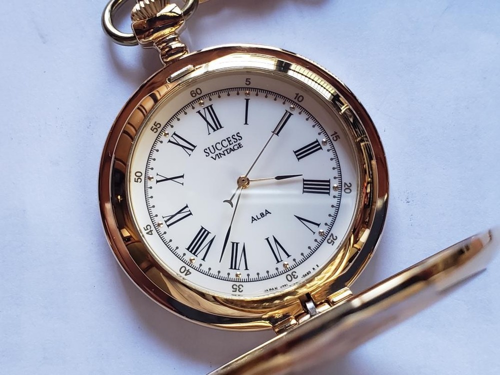 Vintage Success Pocket Watch with Gold-Plated Protective Coating