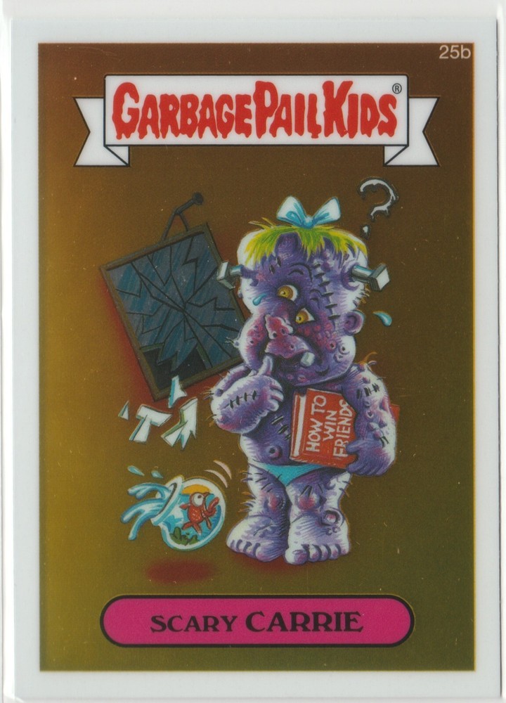 Scary Carrie Garbage Pail Kids GPK 2013 Chrome Series 1 CS1 #25b