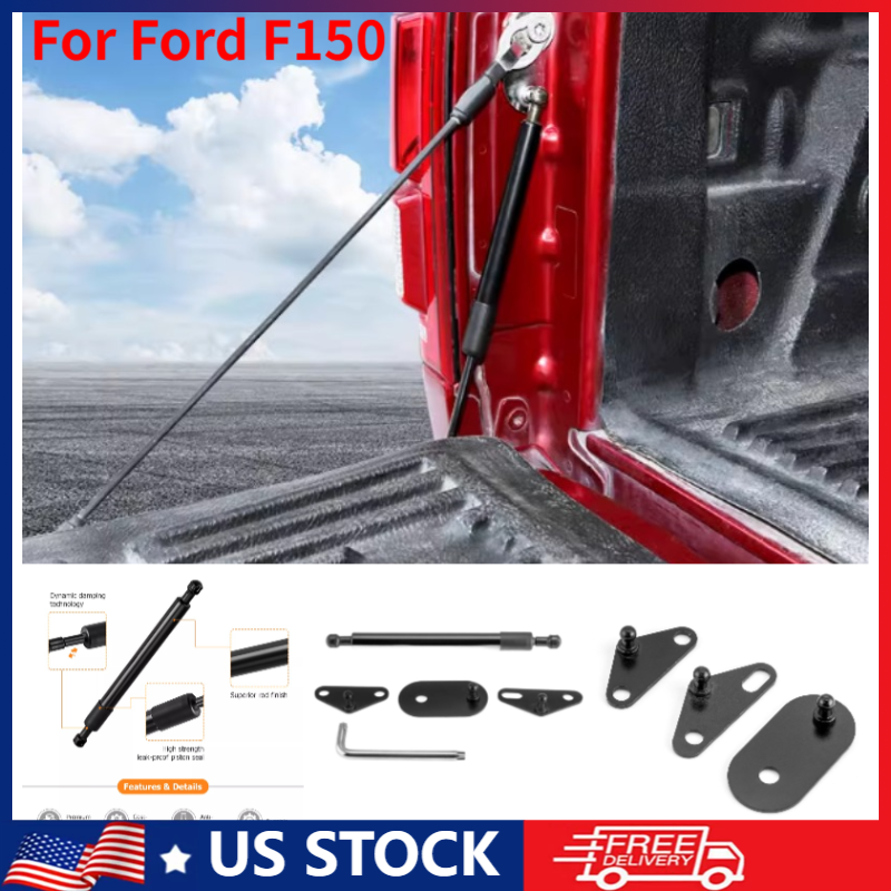 For Ford F150 2015-2024 Black Tailgate Damper Assist Shock Strut Bar F-150