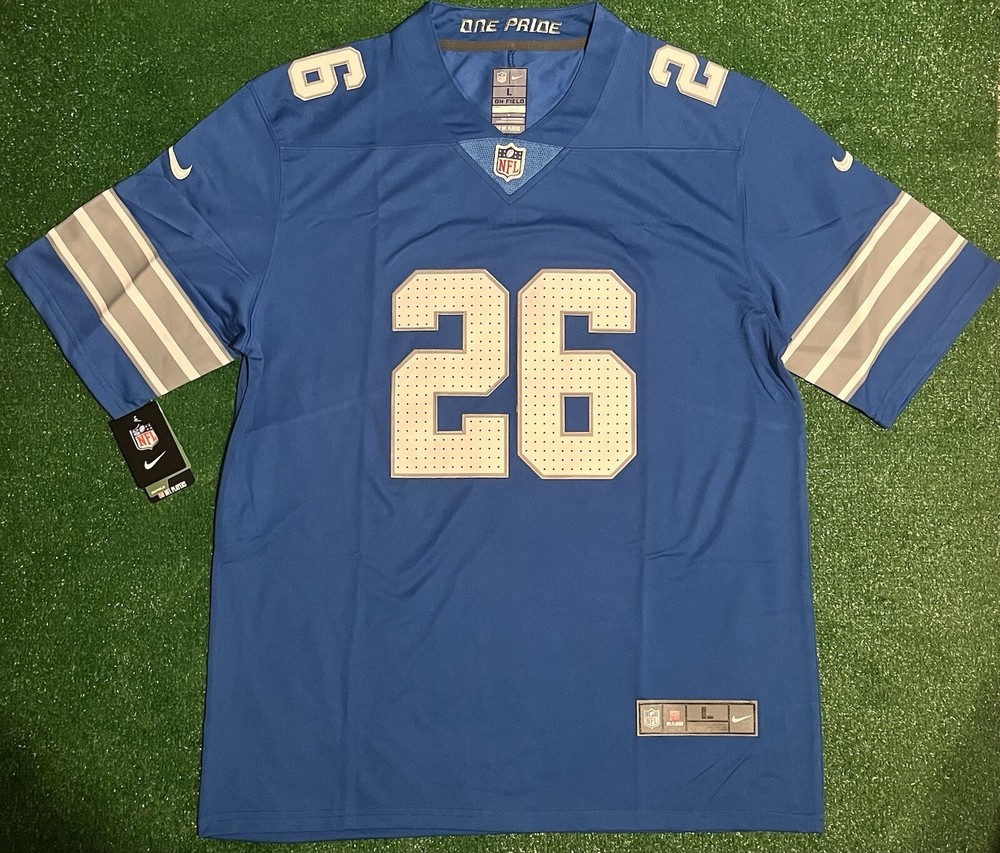 Jahmyr Gibbs Official 2024 Detroit Lions Nike Game Jersey ADULT SIZE LARGE NWT