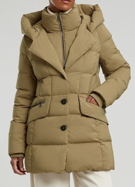 Creenstone Leana Blazer Puffer Coat Green Rrp£415