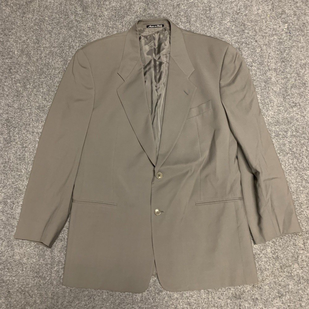 MANI By Giorgio Armani Vintage Men Single Breasted Virgin Wool Blazer Size 40