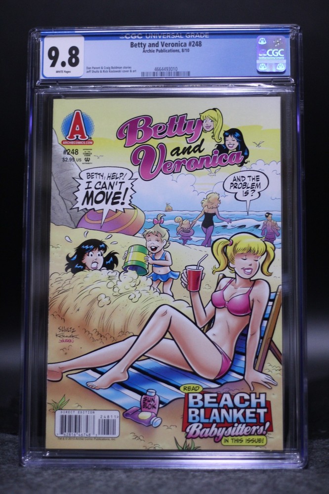 Betty and Veronica (1987) #248 Jeff Schultz GGA Bikini CGC 9.8 1 Of 2 On Census