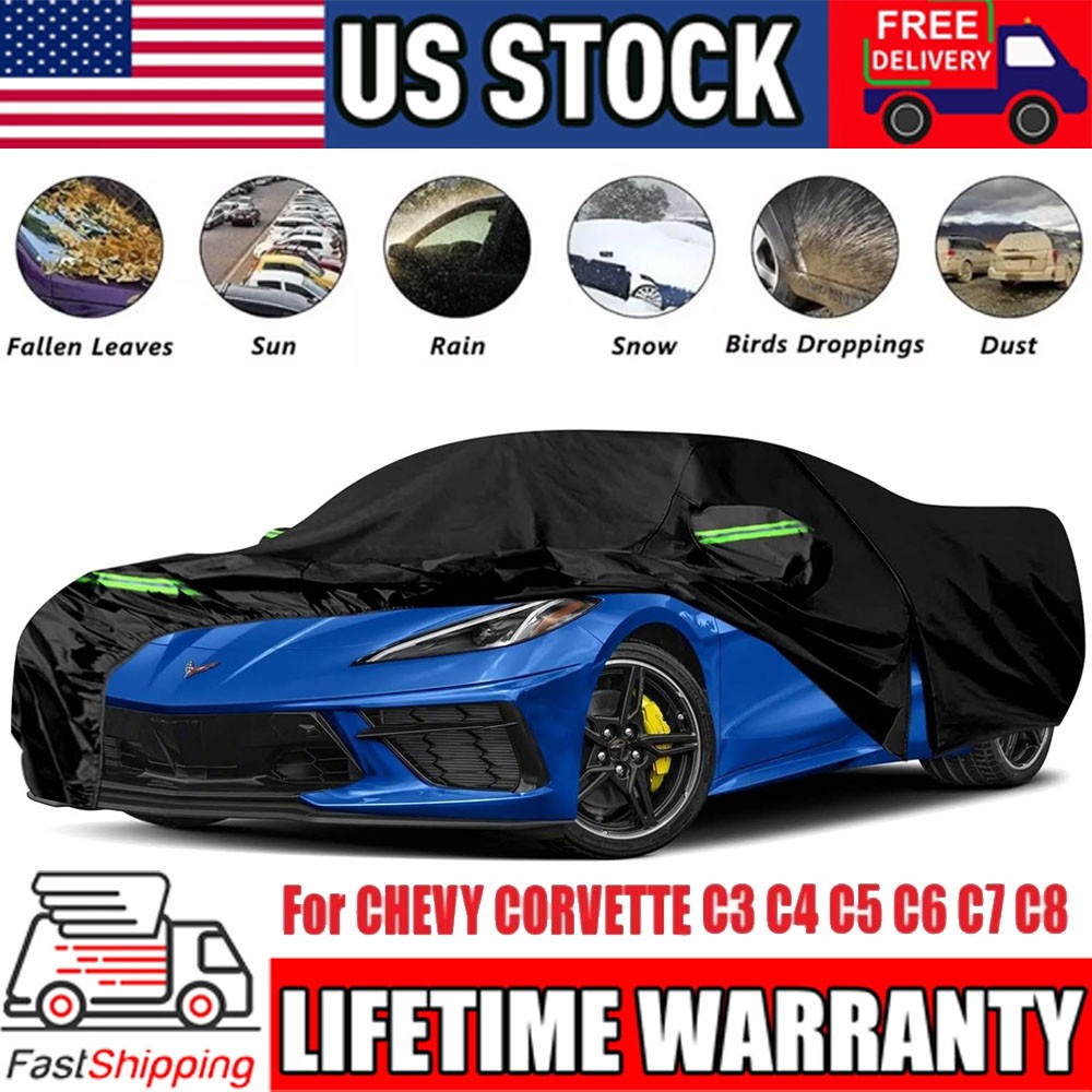 NEW Heavy Duty Full Car Cover Coupe Waterproof For CHEVY CORVETTE C4 C5 C6 C7 US